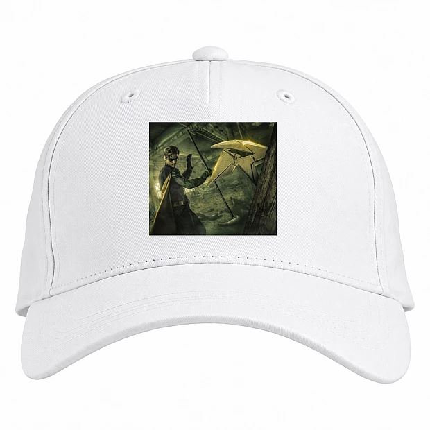 Baseball cap with Print Titans Cute Hero - white