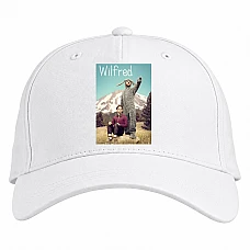 Baseball cap with Print Wilfred Heroes - white