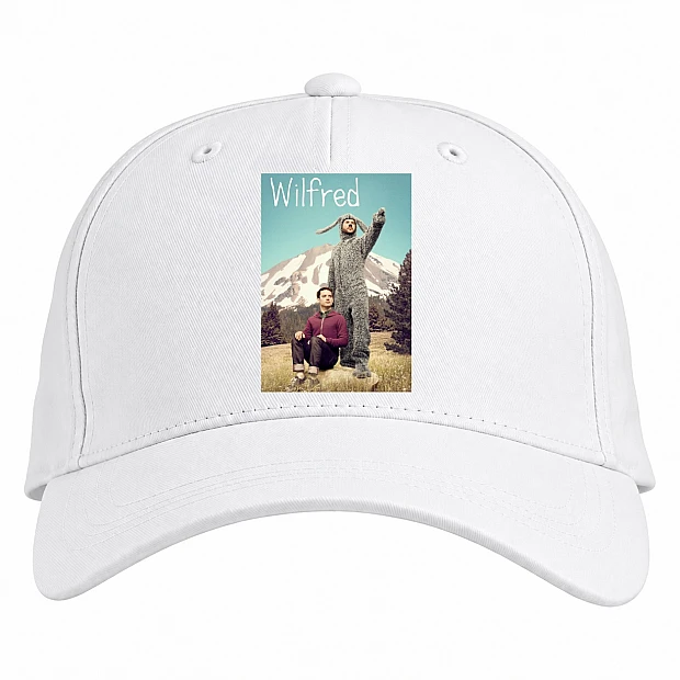 Baseball cap with Print Wilfred Heroes - white