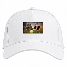 Baseball cap with Print Wilfred Main Heroes - white