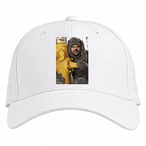 Baseball cap with Print Wilfred Hero - white