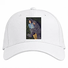 Baseball cap with Print Wilfred Heroes Print - white