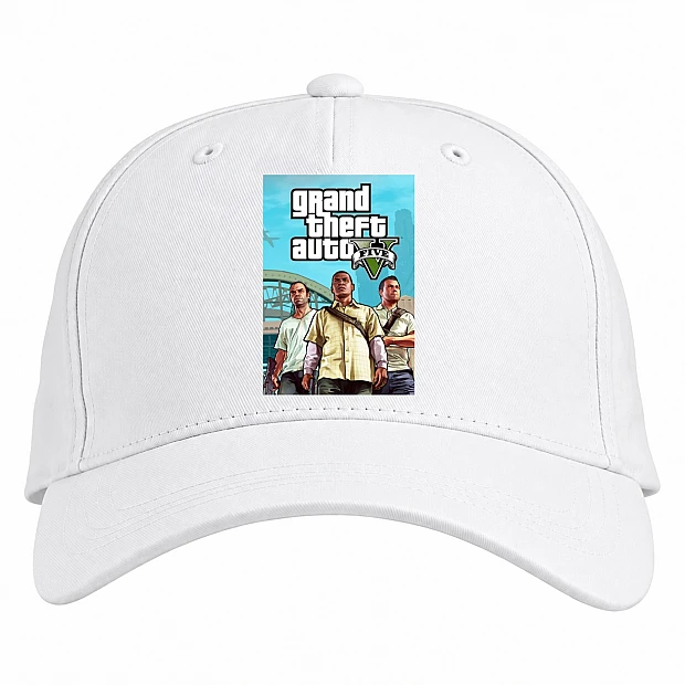 Baseball cap with Print GTA Heroes - white