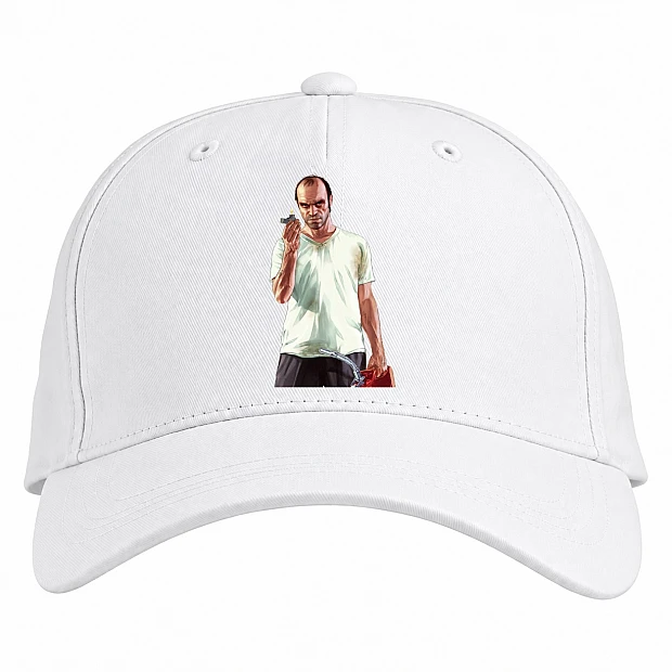 Baseball cap with Print GTA Trevor - white