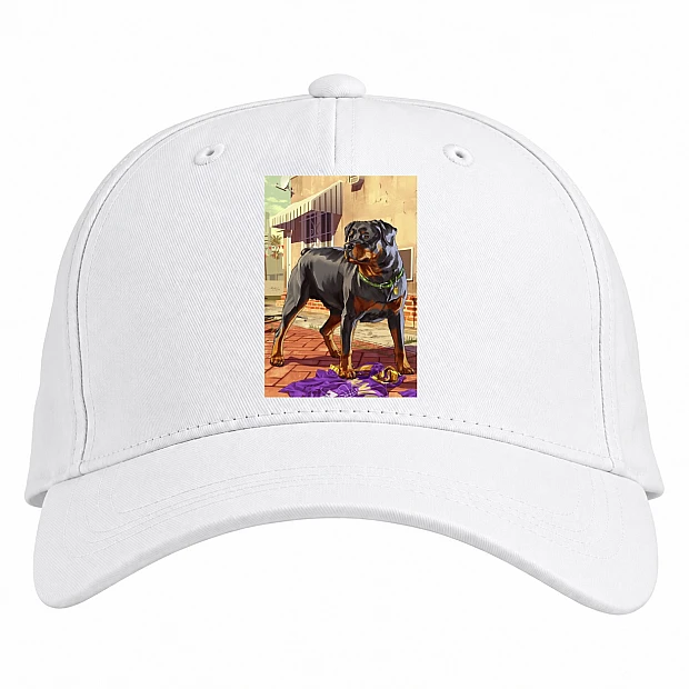 Baseball cap with Print GTA Chop - white