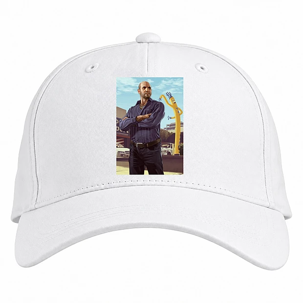 Baseball cap with Print GTA Hero - white