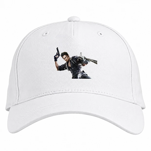 Baseball cap with Print Just Cause Cute Hero Print - white