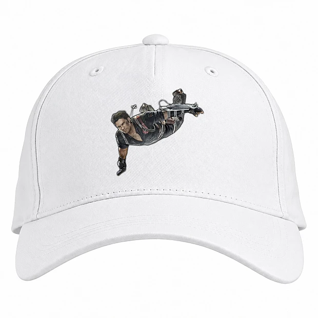 Baseball cap with Print Just Cause Hero Power - white