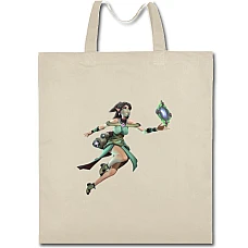 Eco bag with print Yin Paladins - beige