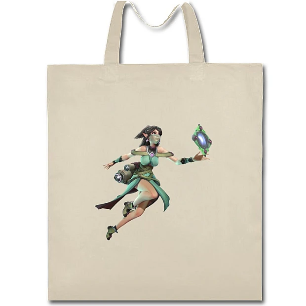 Eco bag with print Yin Paladins - beige