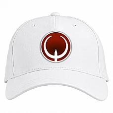 Baseball cap with Print Quake Red Logo - white
