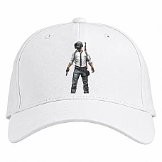 Baseball cap with Print PUBG Hero - white