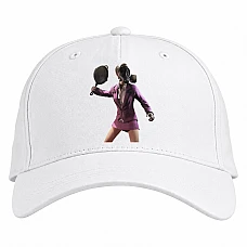 Baseball cap with Print PUBG Hero Girl - white