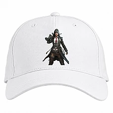 Baseball cap with Print PUBG Powerful Hero - white