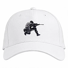 Baseball cap with Print PUBG Strong Hero Print - white