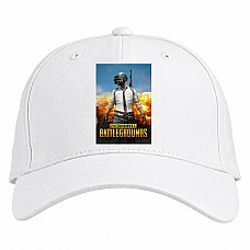 Baseball cap with Print PUBG Print - white