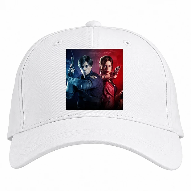 Baseball cap with Print Resident Evil Heroes - white