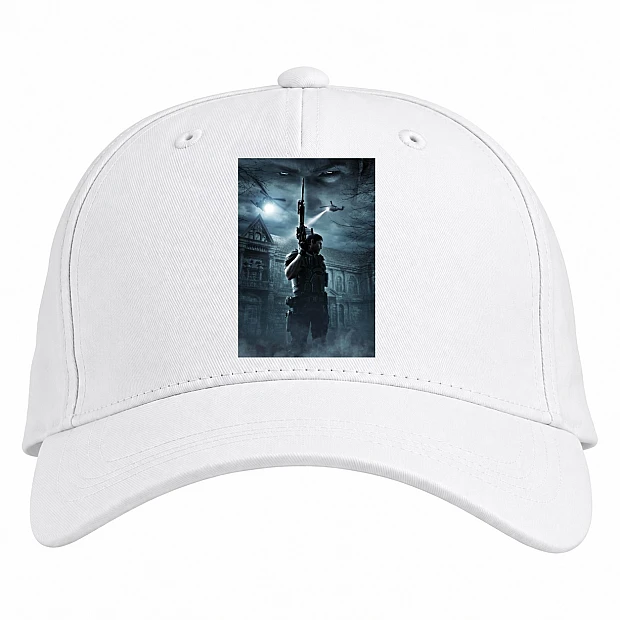 Baseball cap with Print Resident Evil Hero - white