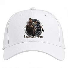 Baseball cap with Print Resident Evil Logo Print - white