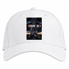 Baseball cap with Print Resident Evil 3 Print - white