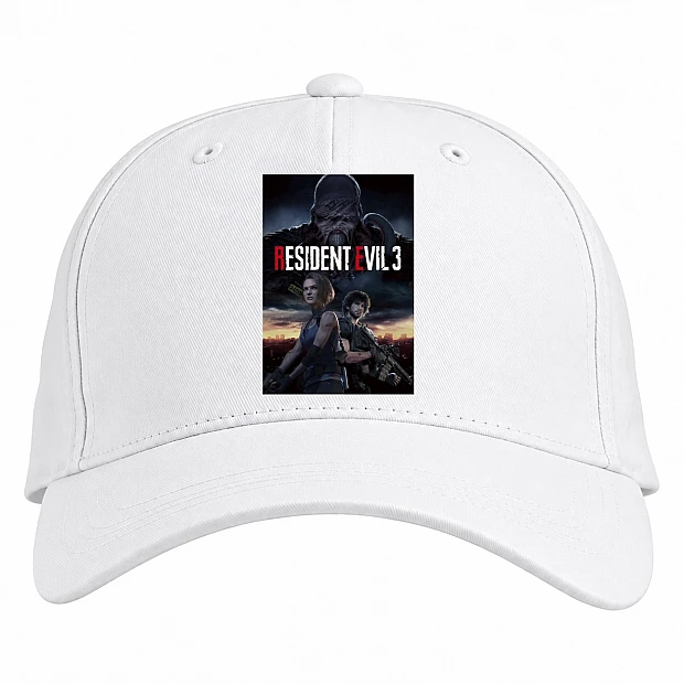 Baseball cap with Print Resident Evil 3 Print - white