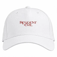 Baseball cap with Print Resident Evil Logo - white