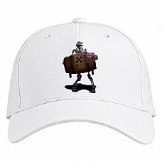 Baseball cap with Print Sea Of ​​Thieves Skeleton Print - white