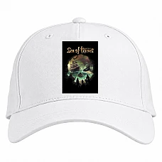 Baseball cap with Print Sea Of ​​Thieves Theme - white