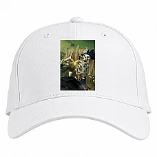 Baseball cap with Print Sea Of ​​Thieves Sceleton Hero - white