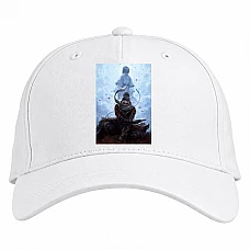Baseball cap with Print Sekiro Shadow Die Twice Main Hero - white