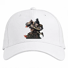 Baseball cap with Print Sekiro Shadow Die Twice Main Hero Print - white