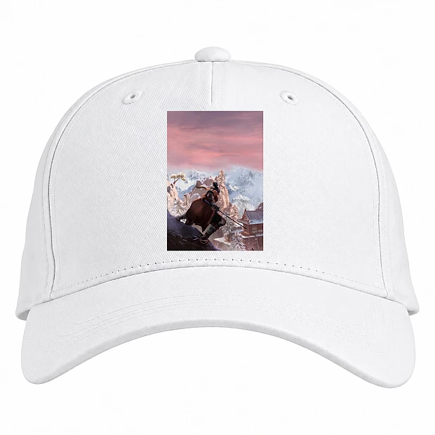 Baseball cap with Print Sekiro Shadow Die Twice Cute Print - white
