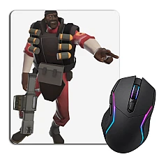 Mouse pad with print Team Fortress Hero