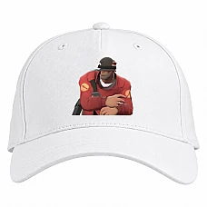 Baseball cap with Print Team Fortress Theme Hero - white
