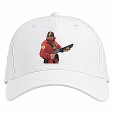 Baseball cap with Print Team Fortress Theme Hero Print - white