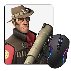 Mouse pad with print Team Fortress Hero Theme