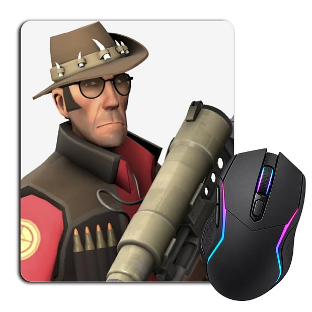 Mouse pad with print Team Fortress Hero Theme