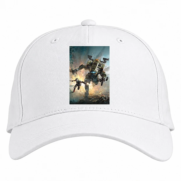 Baseball cap with Print Titanfall Heroes Print - white