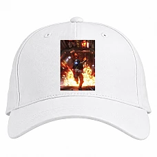 Baseball cap with Print Titanfall Explosion Hero - white