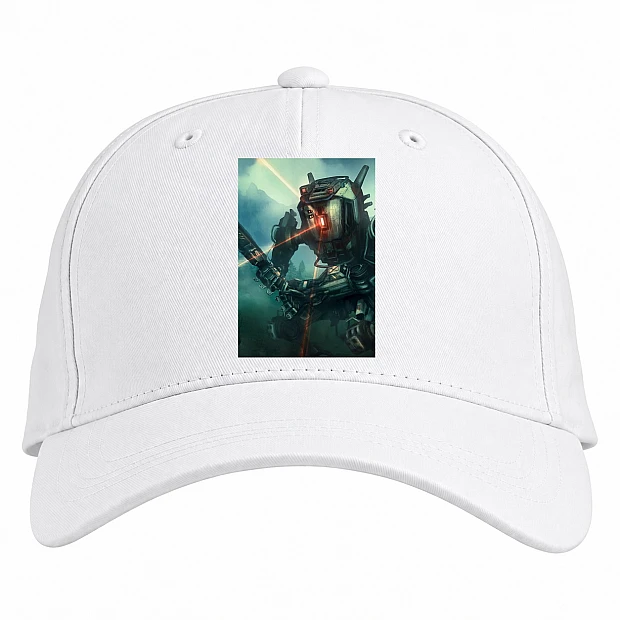 Baseball cap with Print Titanfall Robot - white