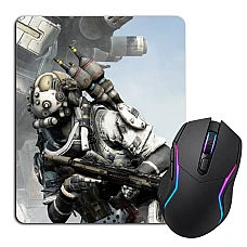Mouse pad with print Titanfall Hero Battle