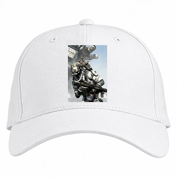 Baseball cap with Print Titanfall Hero Battle - white
