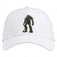 Baseball cap with Print Titanfall Theme Robot - white