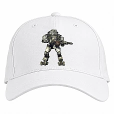 Baseball cap with Print Titanfall Game Creature - white