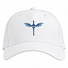 Baseball cap with Print The Elder Scrolls Dragon - white