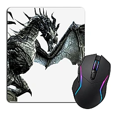 Mouse pad with print The Elder Scrolls Dragon Print