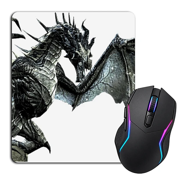 Mouse pad with print The Elder Scrolls Dragon Print