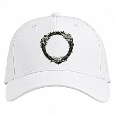 Baseball cap with Print The Elder Scrolls Circle - white