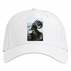 Baseball cap with Print The Elder Scrolls Powerful Hero - white