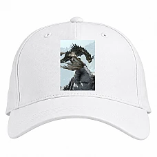 Baseball cap with Print The Elder Scrolls Big Dragon - white